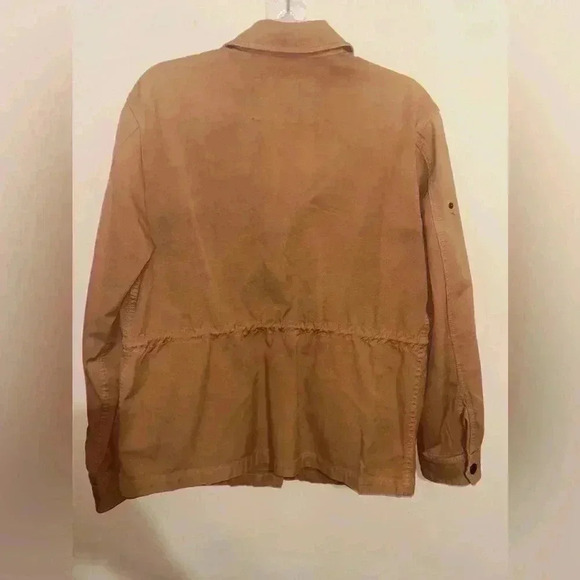 J. Crew Jacket Women’s Size M Tan Field Chore  Utility Military coat work Safari - Picture 3 of 4